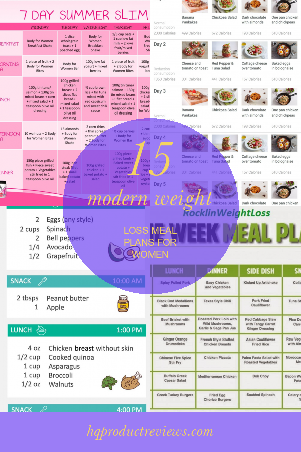 15 Modern Weight Loss Meal Plans for Women - Best Product Reviews